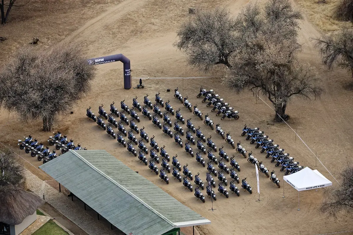 Vista aérea del trofeo BMW Motorrad GS