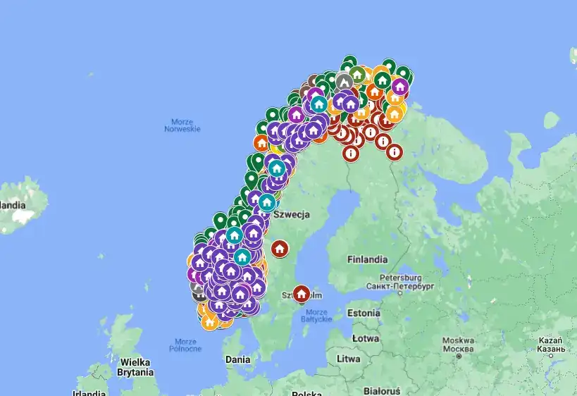 Hytte w Norwegii - darmowe noclegi w malowniczych krajobrazach