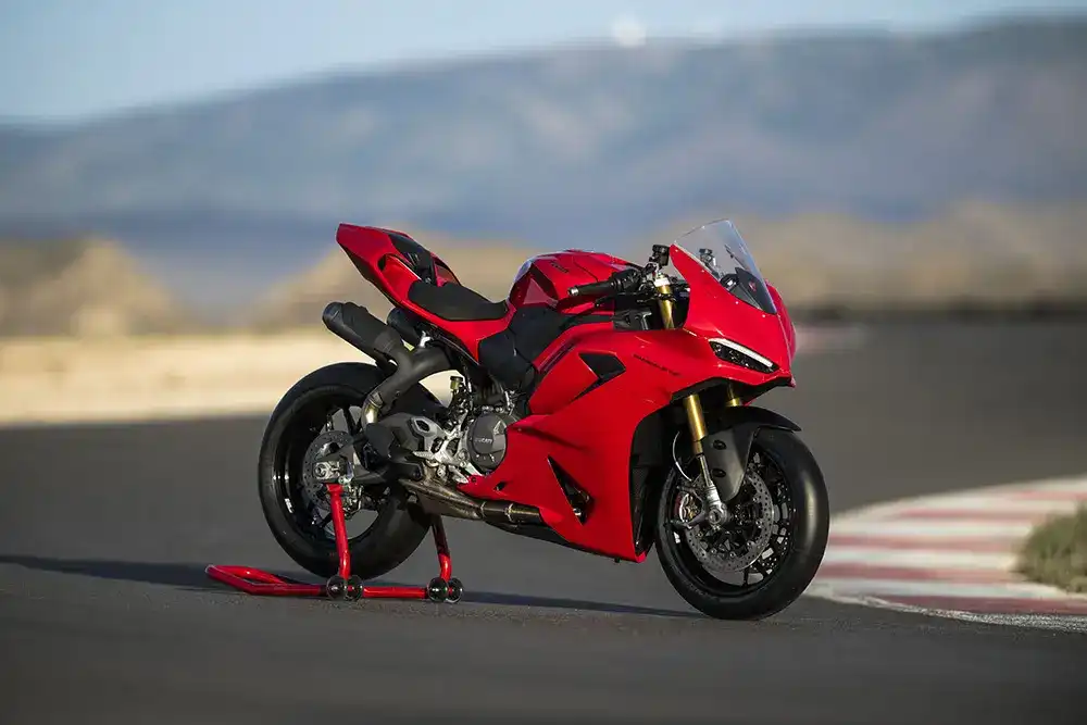 Ducati Panigale V2 and Streetfighter V2 at the Ducati World Première 2025